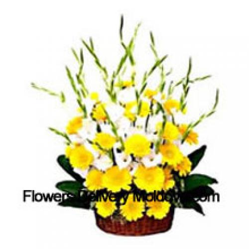 Yellow Gerberas with Assorted Flowers