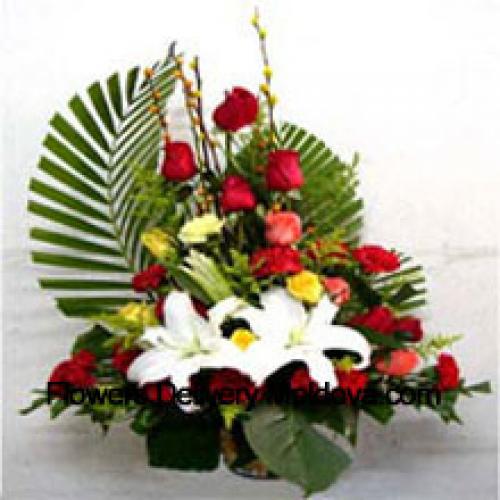 Cute Assorted Flower Basket