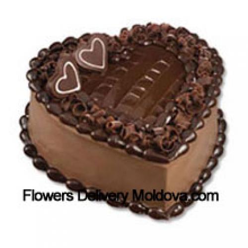 1 Kg Heart Chocolate Cake