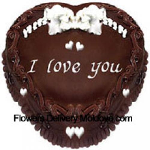 1 Kg Chocolate Heart Cake